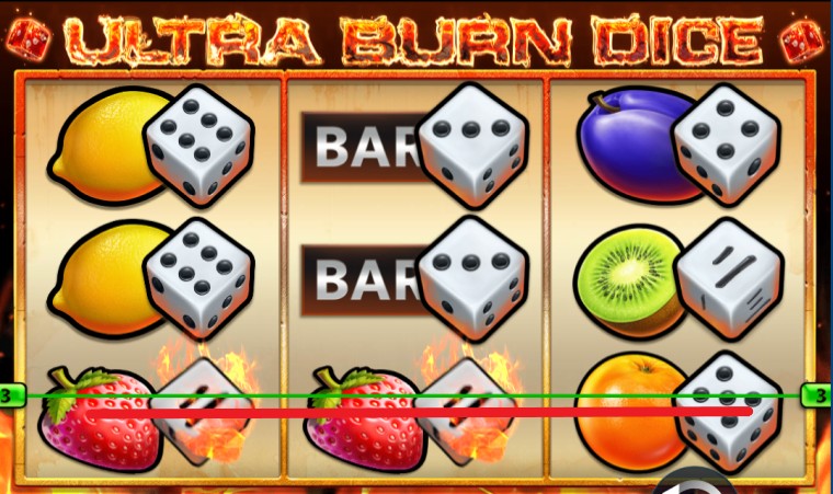 contoh simbol menang/pembayaran ultra burn dice