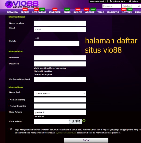 daftar akun vio88